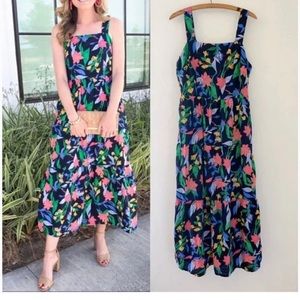 J Crew floral imogine tiered maxi dress size 2 blogger favorite